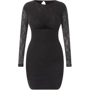 Philosophy di Lorenzo Serafini , Black Aw23 Crew-Neck Long Sleeve Dress ,Black female, Sizes: XS