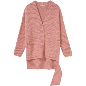 Mar De Margaritas , Pink Knitted Cardigan ,Pink female, Sizes: XS, S