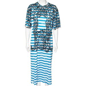 Prada Vintage , Pre-owned Cotton dresses ,Blue female, Sizes: M