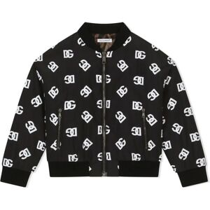 Dolce & Gabbana , Graffiti Print Bomber Jacket ,Black unisex, Sizes: 8 Y