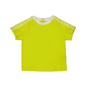 Fendi , Short Sleeve Roundeck T-shirt ,Yellow unisex, Sizes: 9 M