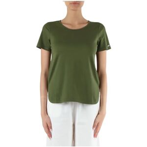 Sun68 , Cotton T-shirt with round neck ,Green female, Sizes: M, S, L