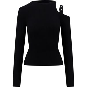 Blumarine , Women Clothing Knitwear Black Aw23 ,Black female, Sizes: XS