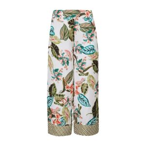 Liu Jo , Tropical Print Wide Leg Pants ,Multicolor female, Sizes: S, L, M, XS