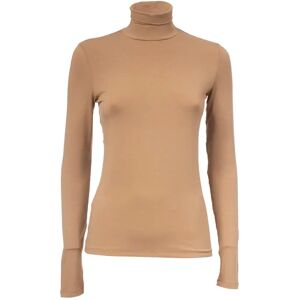 Max Mara Weekend , High Neck Turtleneck ,Brown female, Sizes: L, S