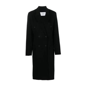 Krizia , Black Wool-Cashmere Blend Coat ,Black female, Sizes: M, S, XS