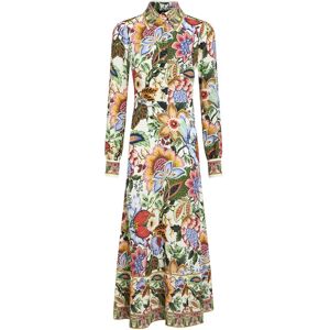 Etro , Midi Shirt Dress Multicolour Bouquet Print ,Multicolor female, Sizes: S, XS, 2XS, M