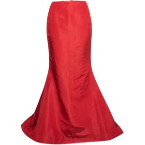 Oscar De La Renta Pre-owned , Pre-owned Silk bottoms ,Red female, Sizes: M