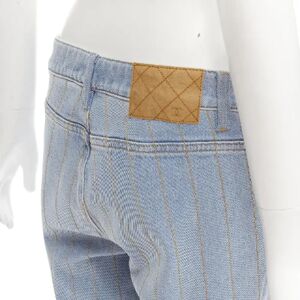 Chanel Vintage , Pre-owned Blue Cotton Chanel Jeans ,Blue female, Sizes: M