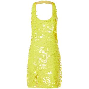 The Attico , Yellow Sequin Mini Dress ,Yellow female, Sizes: M, S