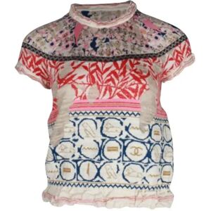 Chanel Vintage , Pre-owned Cotton tops ,Multicolor female, Sizes: S