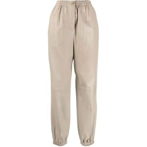 Joseph , Nappa leather viscount-pant ,Gray female, Sizes: L, S