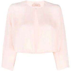 Twinset , Blouse ,Pink female, Sizes: S