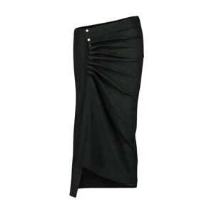 Paco Rabanne , Wrap Asymmetric Midi Skirt ,Green female, Sizes: L, XS, S, M