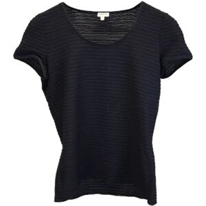 Armani Pre-owned , Pre-owned Polyester tops ,Black female, Sizes: M