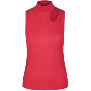 Riani , Elegant Ribbed Top with Cut-Out ,Purple female, Sizes: M, L, S