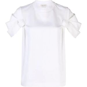 Alexander McQueen , White T-shirts and Polos by Alexander McQueen ,White female, Sizes: M, S