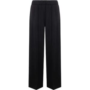 Jil Sander , Black Wide Leg Trousers ,Black female, Sizes: XS, 2XS