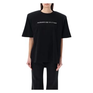 Alexandre Vauthier , Women's Clothing T-Shirts & Polos Black Ss24 ,Black female, Sizes: XS, S
