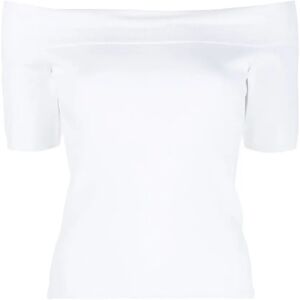 Alexander McQueen , White Off-Shoulder T-Shirt ,White female, Sizes: L