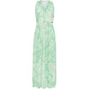 Seventy , Sleeveless Hawaiian Print Maxi Dress ,Green female, Sizes: XS, M, S