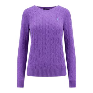 Polo Ralph Lauren , Round-neck Knitwear ,Purple female, Sizes: L