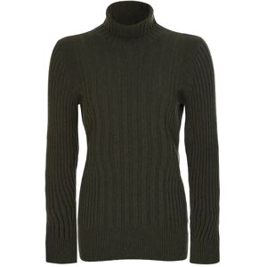 Maison Margiela , 12 Gauge Rib Turtleneck - Green ,Brown female, Sizes: XL