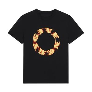 Givenchy , Circle Flame Slim Fit Tee ,Black female, Sizes: M, L