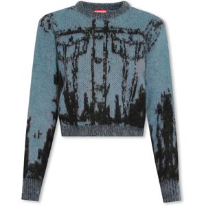 Diesel , ‘M-Symi’ cropped sweater ,Blue female, Sizes: XS