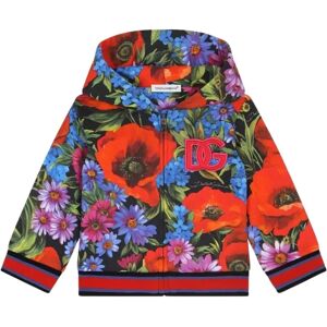 Dolce & Gabbana , Floral Hooded Sweatshirt ,Multicolor unisex, Sizes: 9 M, 6 M