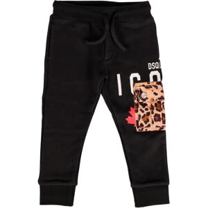 Dsquared2 , Sweatpants ,Black female, Sizes: 8 Y, 10 Y, 6 Y, 14 Y