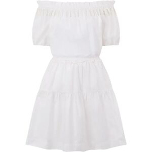 Liu Jo , White Bardot Lace Mini Dress ,White female, Sizes: XS