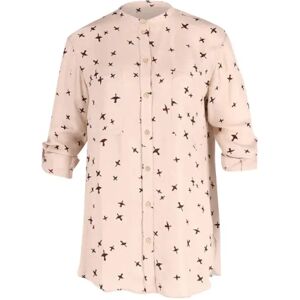 Isabel Marant Pre-owned , Beige Cotton Woven Bird Print Top ,Beige female, Sizes: 2XS