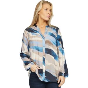 2-Biz , Soft and Stylish Blouse with Abstract Print ,Multicolor female, Sizes: L, M