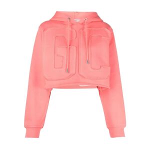 Gcds , Stylish Exposed Shoulder Sweatshirt ,Pink female, Sizes: XS