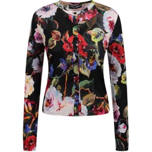 Dolce & Gabbana , Floral Print Silk Cardigan ,Multicolor female, Sizes: XS