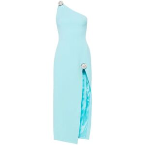 David Koma , Clear Blue Asymmetric One-Shoulder Dress ,Blue female, Sizes: M