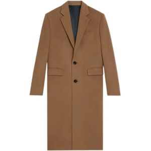 Celine , Brown 3/4 Coat Straight Collar ,Brown female, Sizes: M