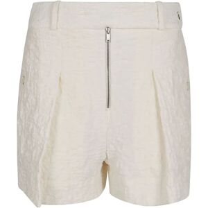 Jil Sander , Button Belted Zipper Shorts ,Beige female, Sizes: S, XS