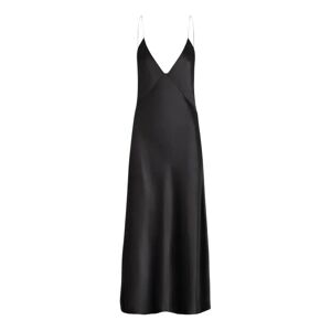 Pomandère , Sleeveless Viscose Slip Dress ,Black female, Sizes: XS