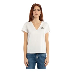 Pinko , Pinko T-shirts and Polos White ,White female, Sizes: XS, S