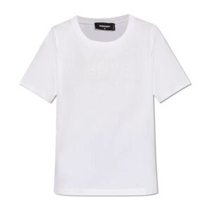 Dsquared2 , T-shirt with logo ,White female, Sizes: XS, M, S