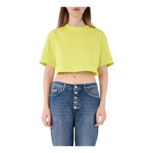 Dondup , T-Shirts ,Yellow female, Sizes: S, XS