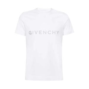 Givenchy , Reflective Slim Fit T-Shirt ,White female, Sizes: 2XL, XL, S