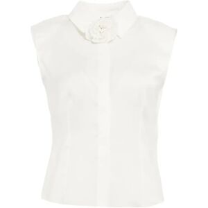 Blugirl , Women's Clothing Shirts White Ss24 ,White female, Sizes: XS, S, M, L