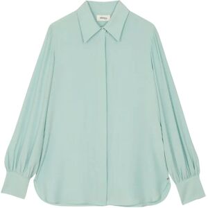 Ottod'Ame , Aqua Blouses ,Blue female, Sizes: S, L, XL, M