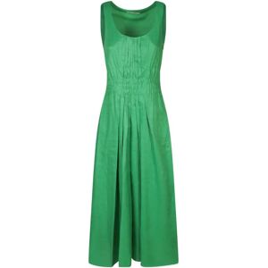 Tory Burch , Womens Clothing Dress Green Ss24 ,Green female, Sizes: XS, 2XS