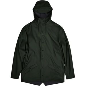 Rains , Green Waterproof Jacket with Functional Details ,Green female, Sizes: M