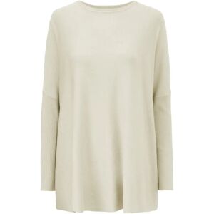 Masai , Relaxed Fit Long Sleeve Blouse ,Beige female, Sizes: L, S, M, XL, XS, 2XL