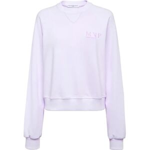 MVP wardrobe , Oversized Raglan Sweatshirt ,Purple female, Sizes: L, M, S